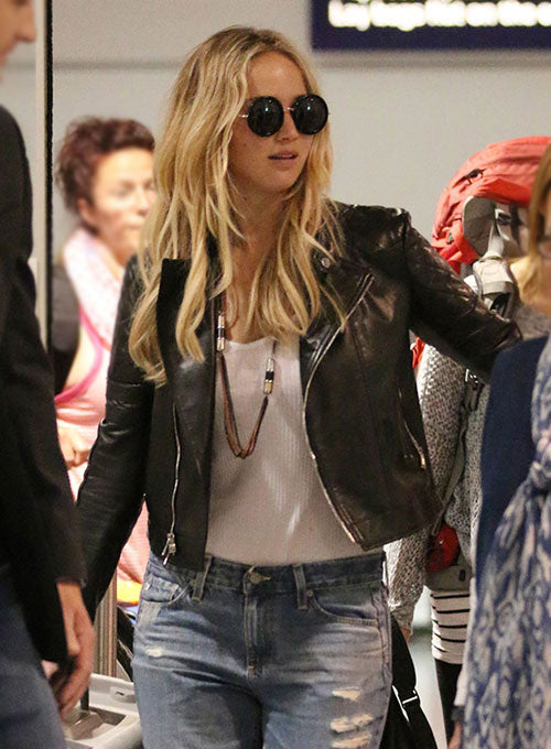 Jennifer Lawrence Leather Jacket #1 - LeatherCult