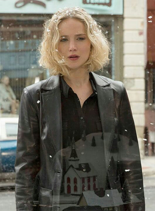 Jennifer Lawrence Joy Leather Blazer - LeatherCult