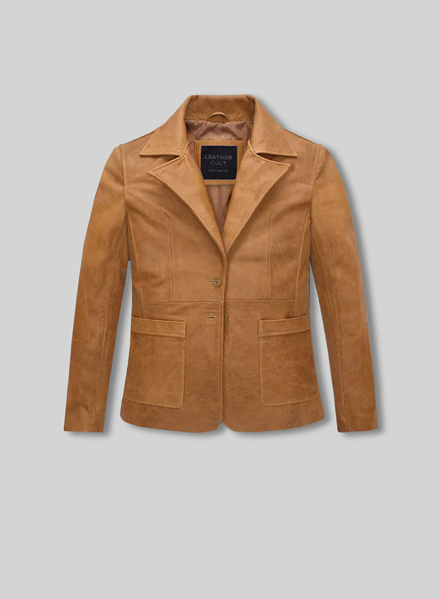 Jennifer Aniston Friends Season 5 Leather Blazer