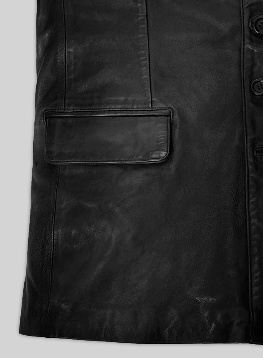 Jim Carrey Leather Blazer