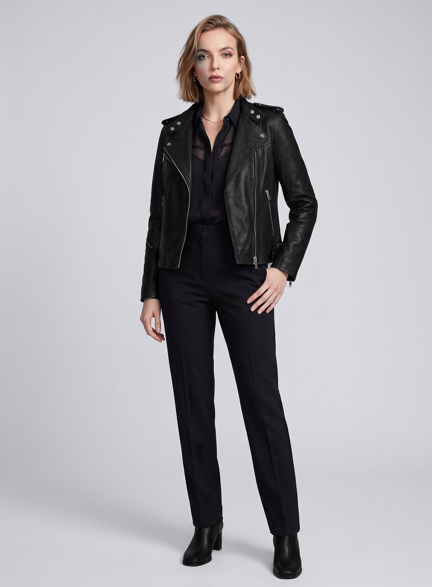 Jodie Comer Doctor Foster Leather Jacket