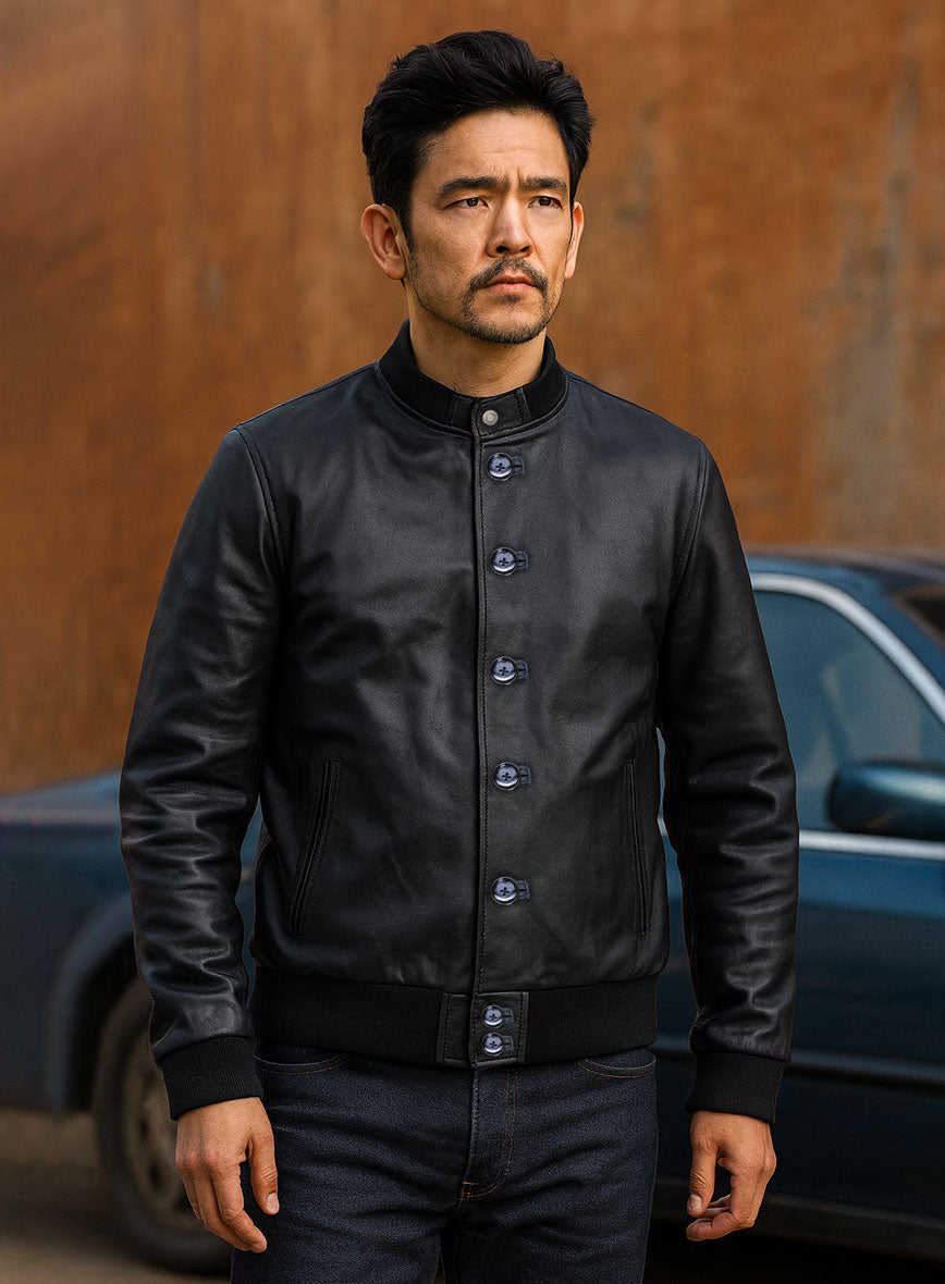 John Cho Leather Jacket #2