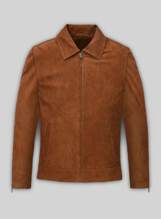 John Krasinski Suede Jacket