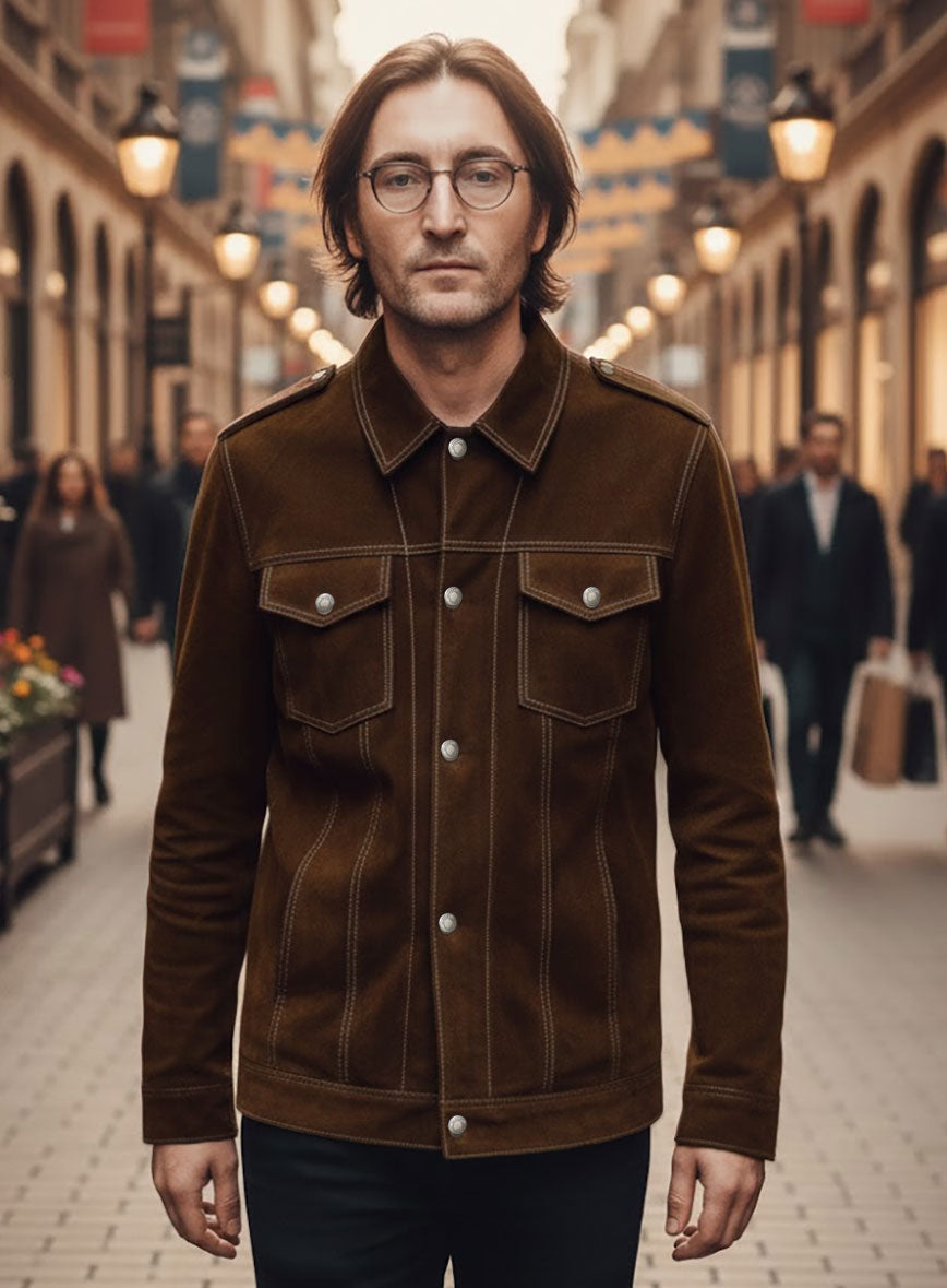 John Lennon Rubber Soul (The Beatles) Suede Jacket