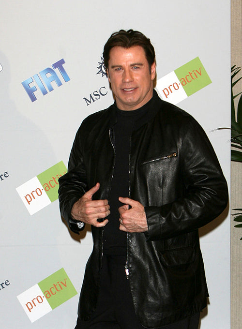 John Travolta Leather Blazer - LeatherCult