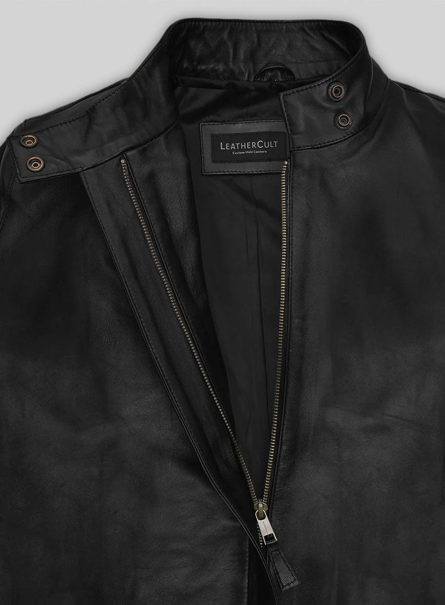 Kate Winslet Holy Smoke NewYork Premiere Leather Long Coat