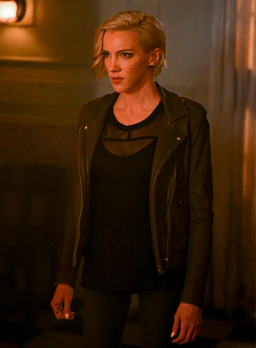 Katie Cassidy Arrow Leather Jacket - LeatherCult