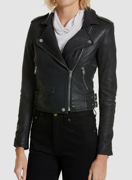 Katie Cassidy Arrow Leather Jacket - LeatherCult