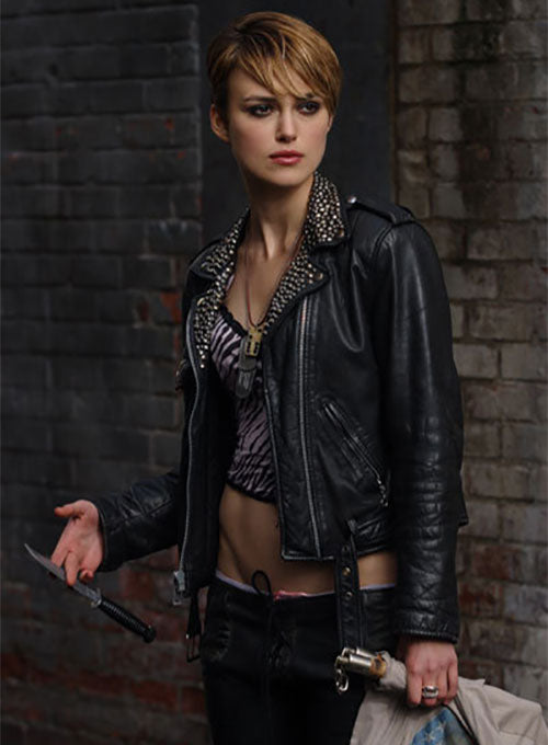 Keira Knightley Domino Leather Jacket - LeatherCult
