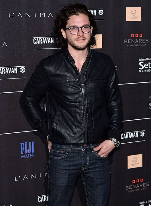 Kit Harington Battersea Annual Party Leather Jacket - LeatherCult