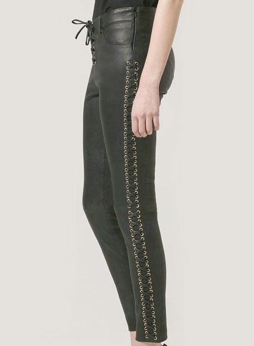 Laced Leather Pants - LeatherCult