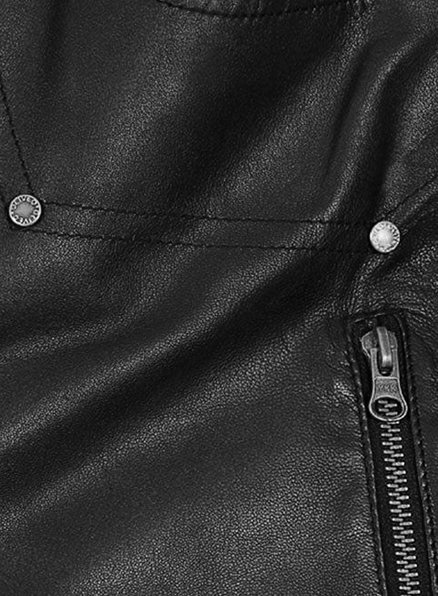 Leather Cargo Jeans - Style 08-5