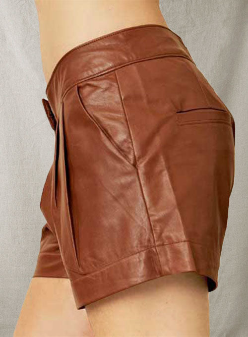 Leather Cargo Shorts Style # 360 - LeatherCult