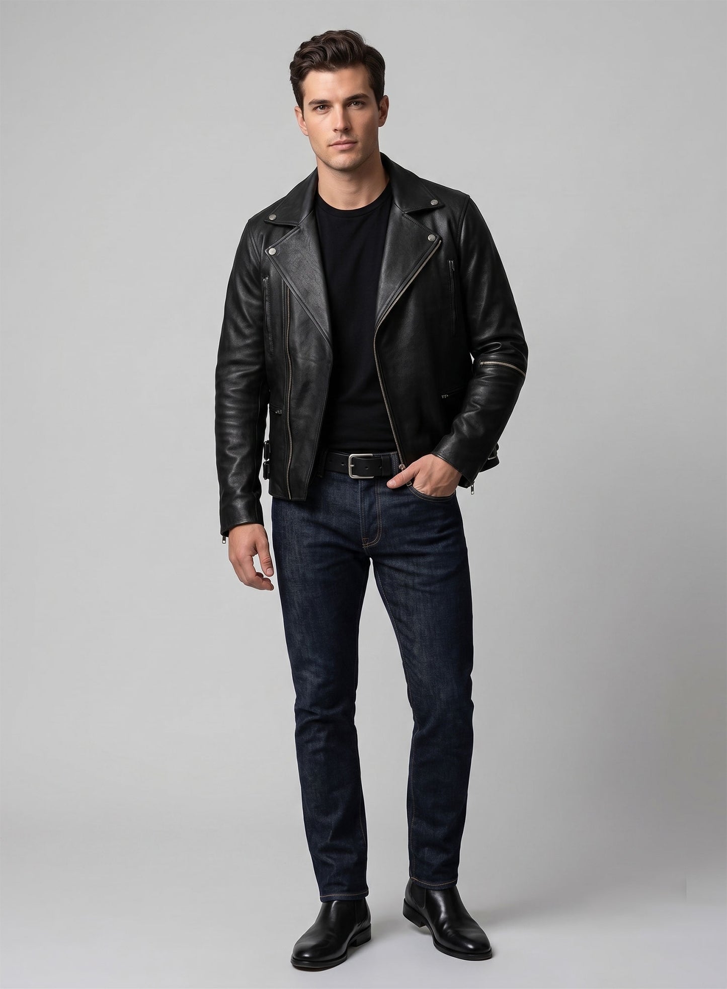 Leather Jacket #814