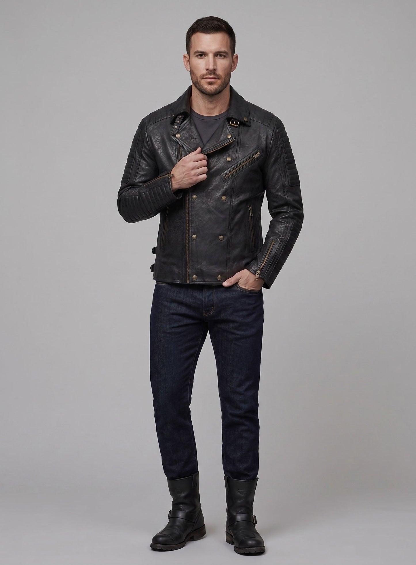 Leather Jacket # 444