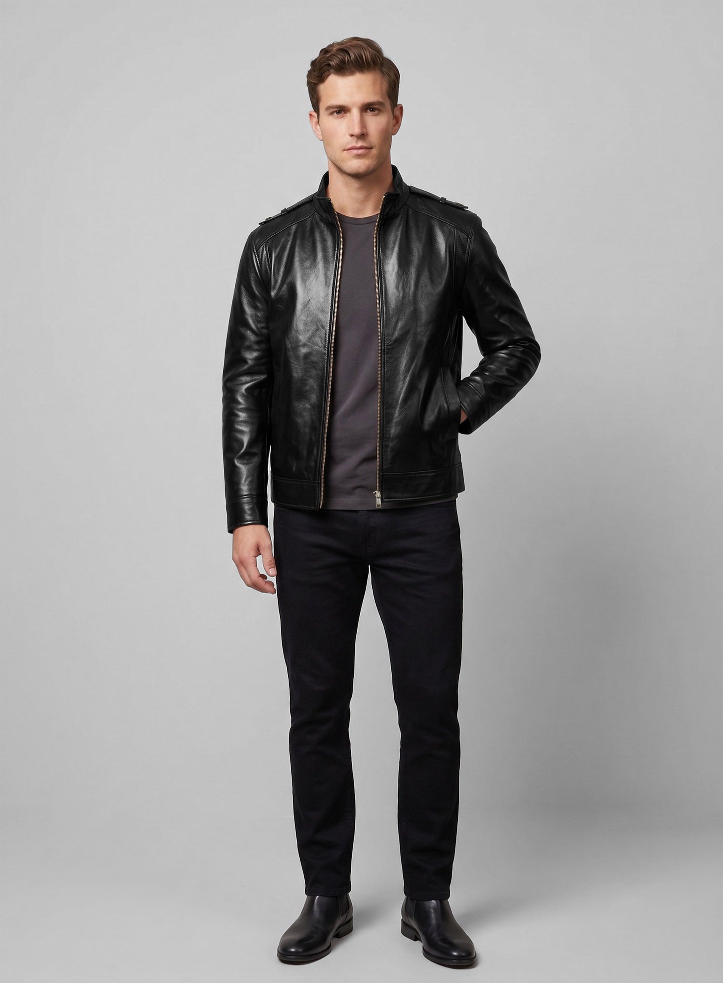 Leather Jacket # 617