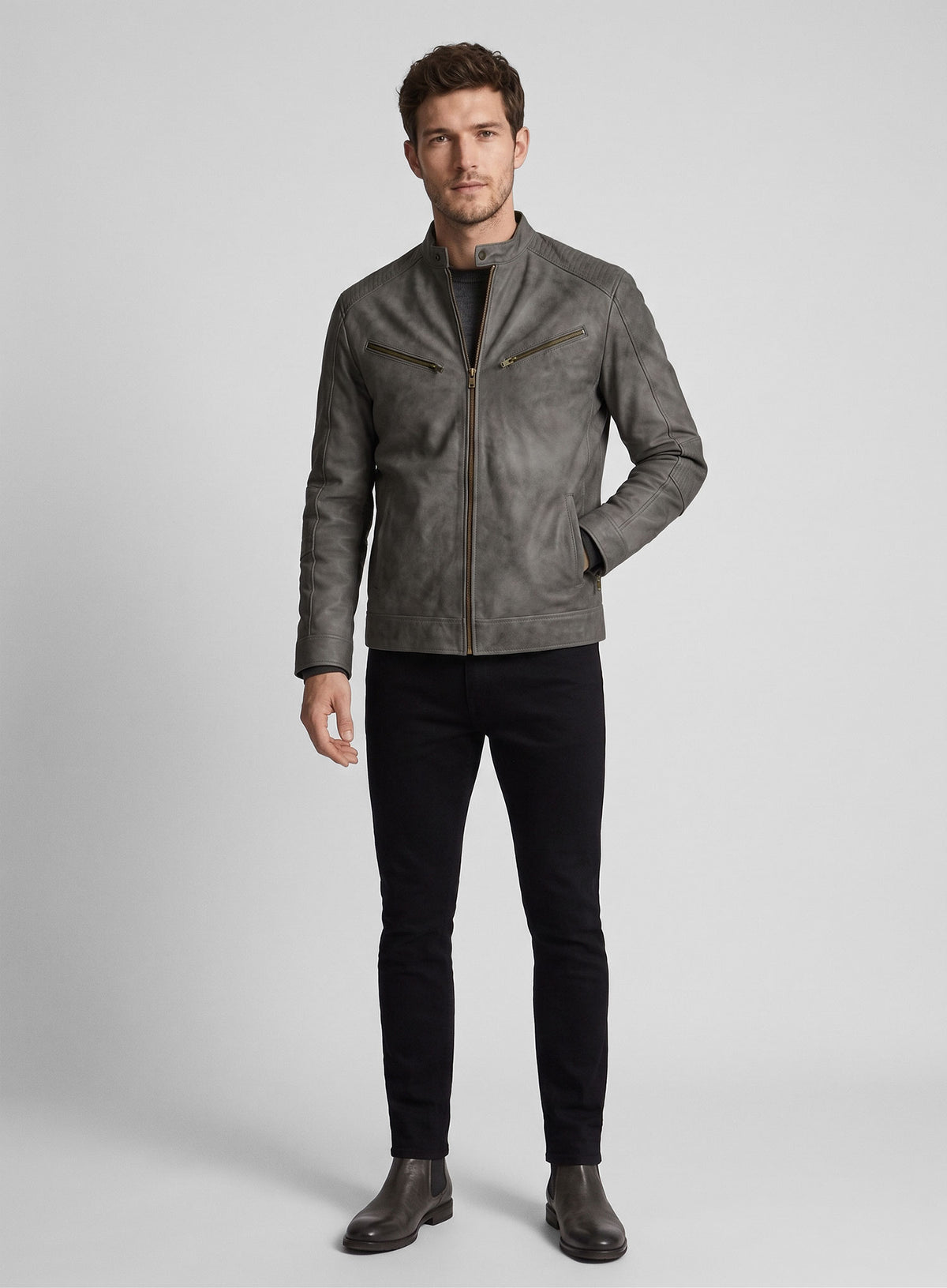 Leather Jacket # 656