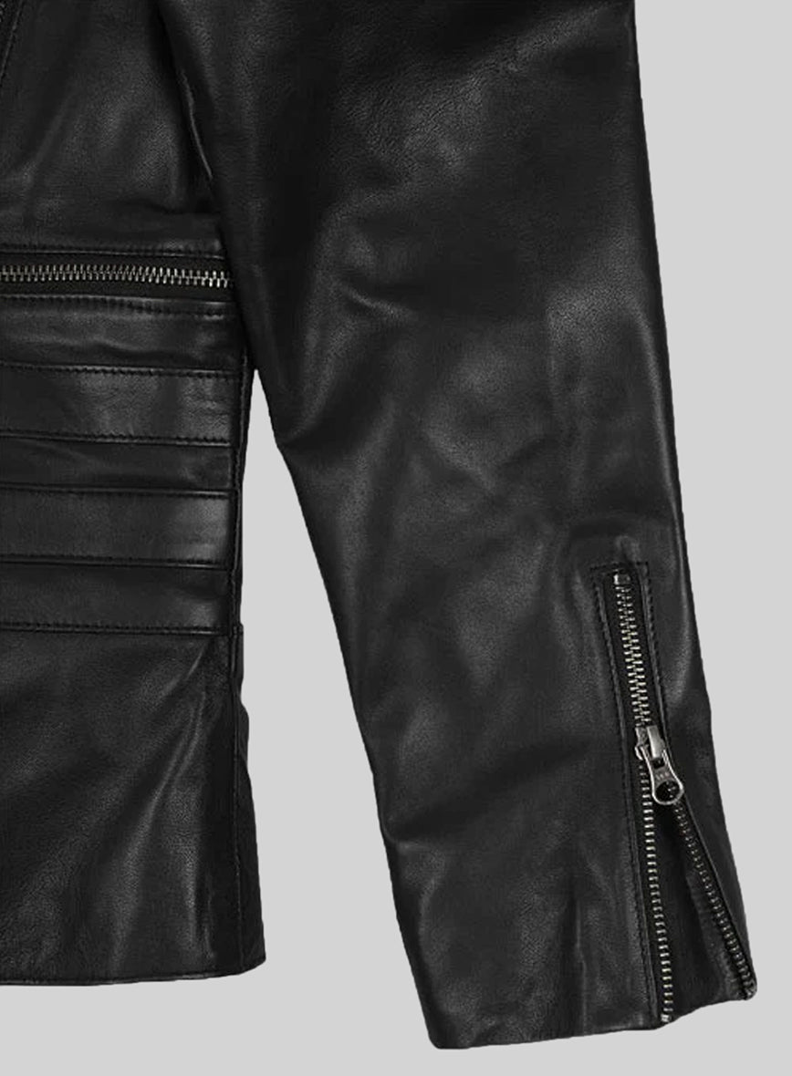 Leather Biker Jacket # 529