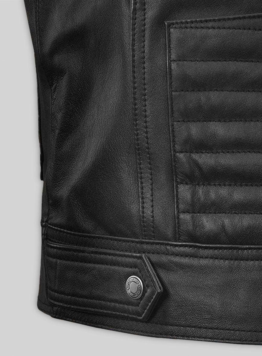 Leather Biker Vest # 318