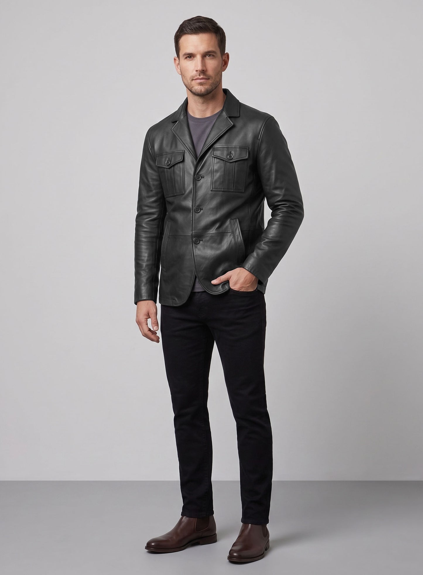 Leather Blazer - # 713
