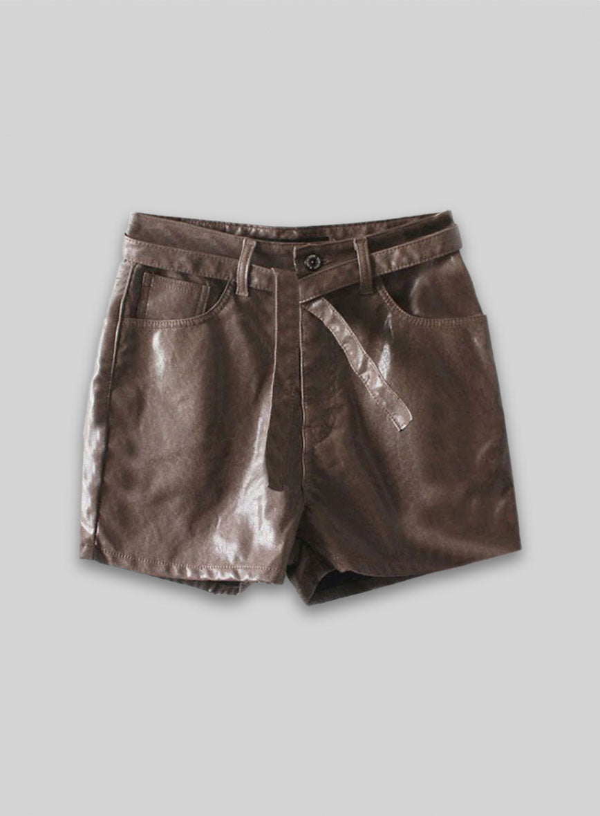 Leather Cargo Shorts Style # 352