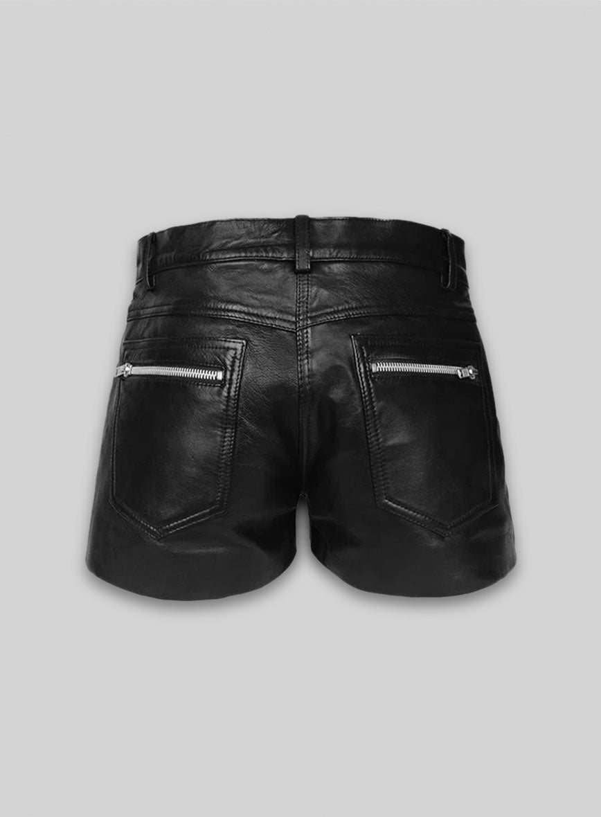 Leather Cargo Shorts Style # 385
