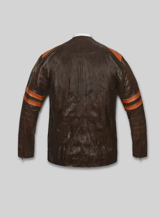 Leather Fighter T-Shirt Jacket