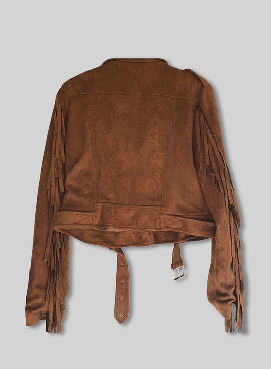 Fringe Leather Jacket #1010