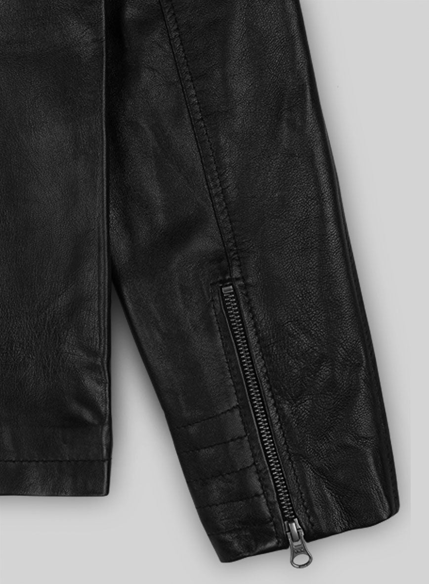 Leather Hood Jacket #109