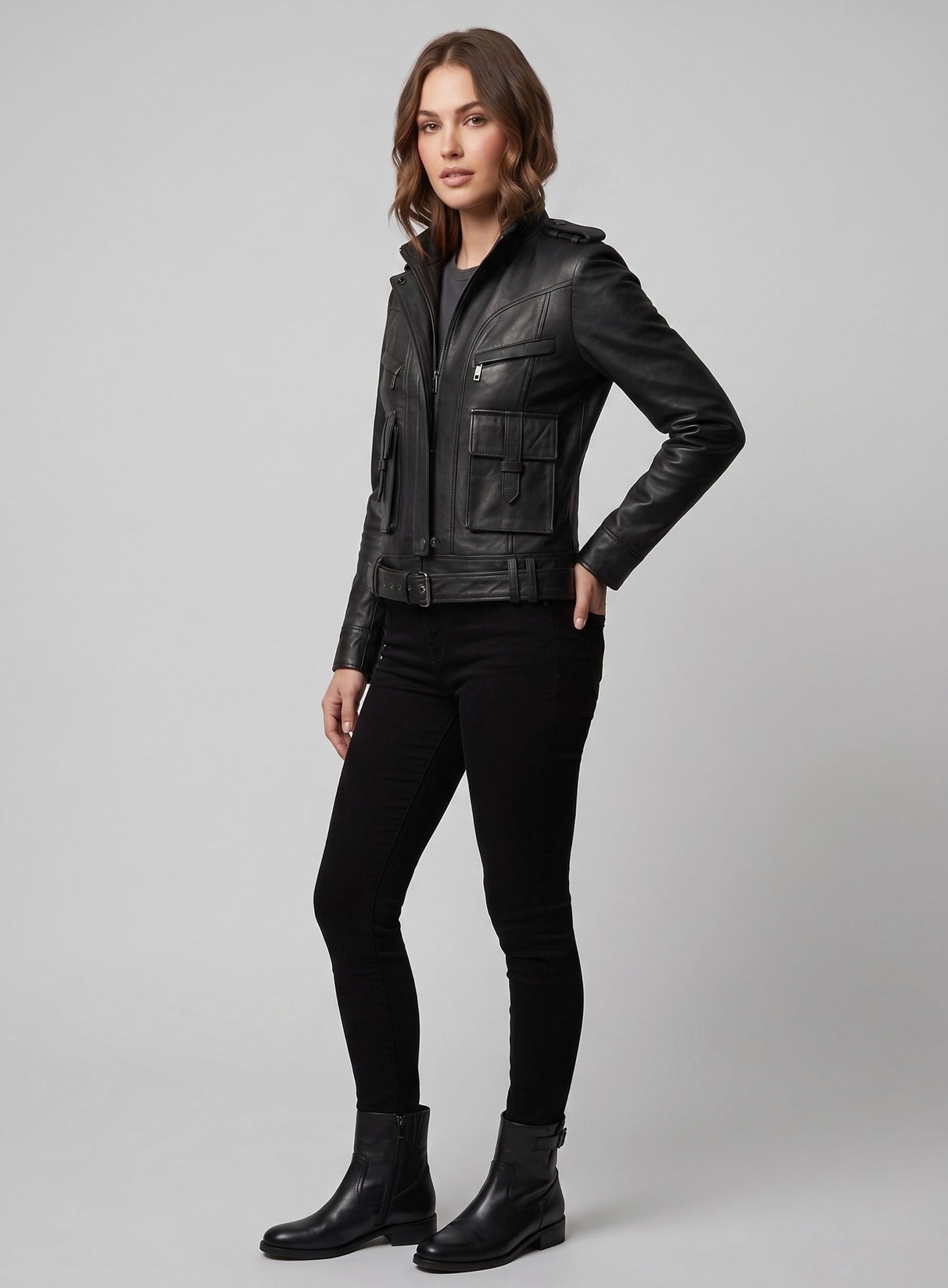 Leather Jacket # 517