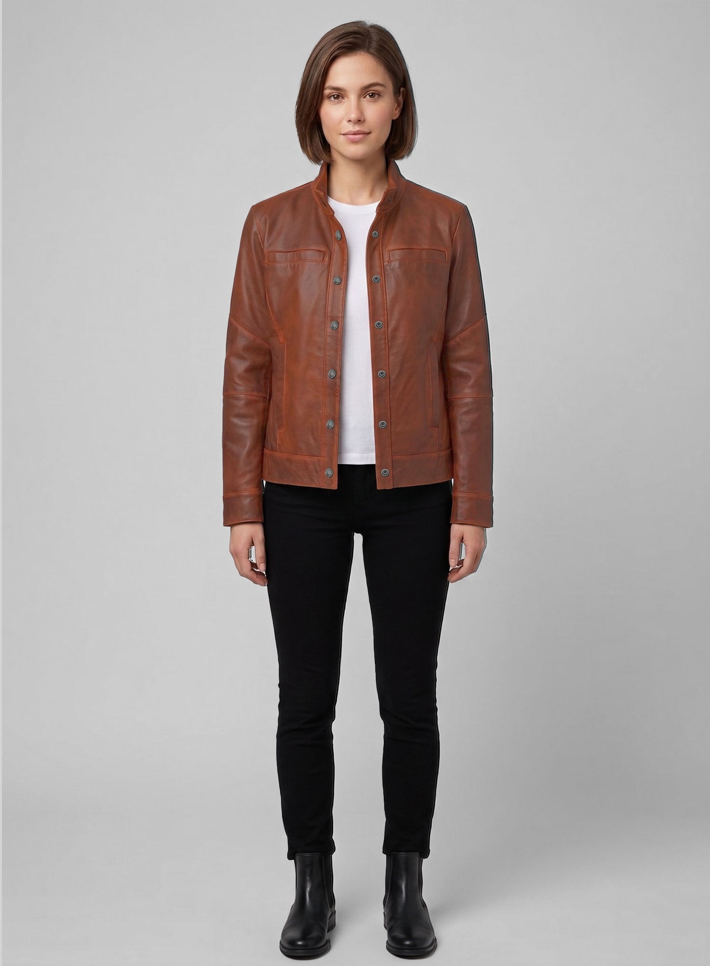 Leather Jacket # 536