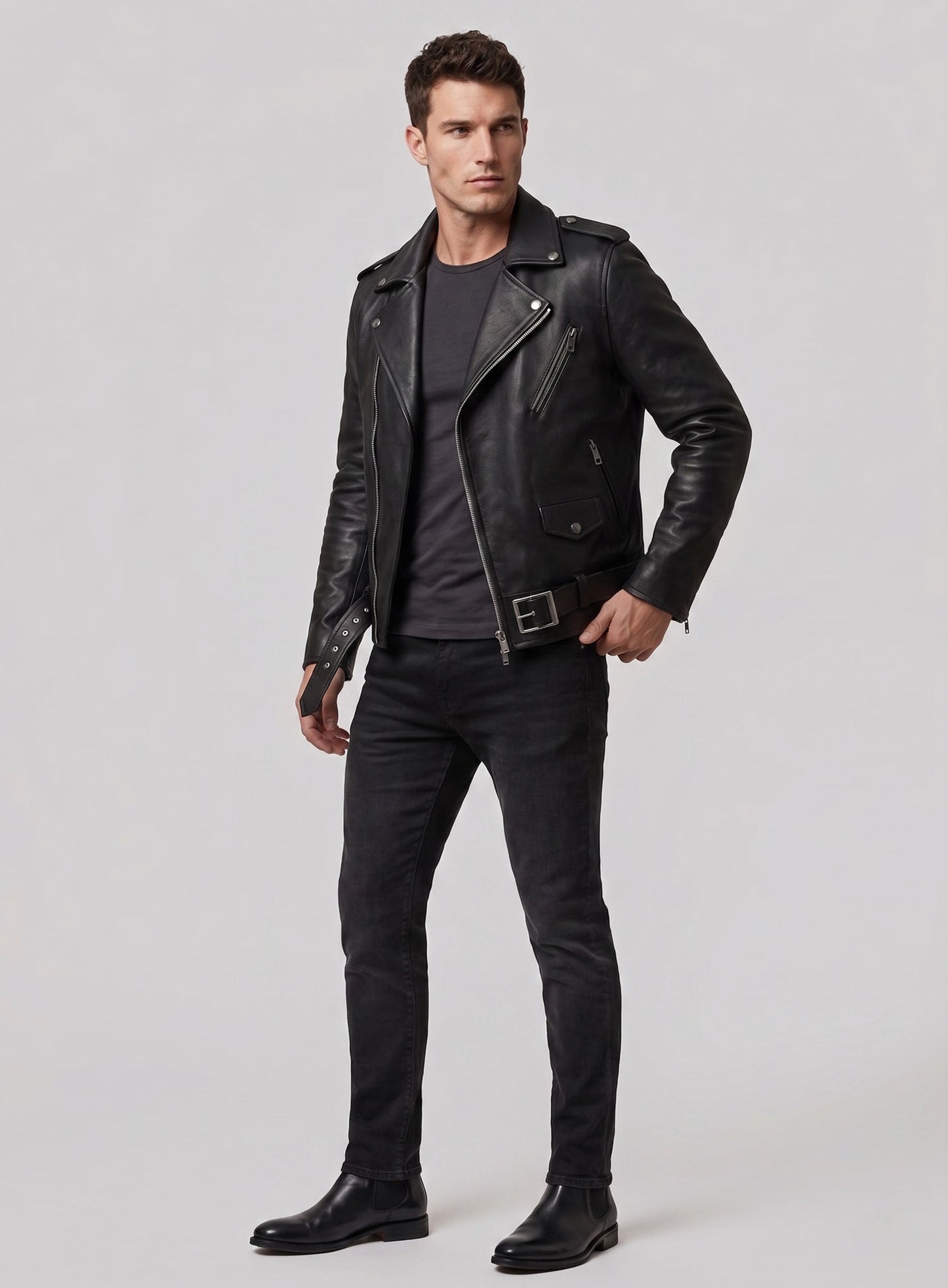 Leather Jacket #812