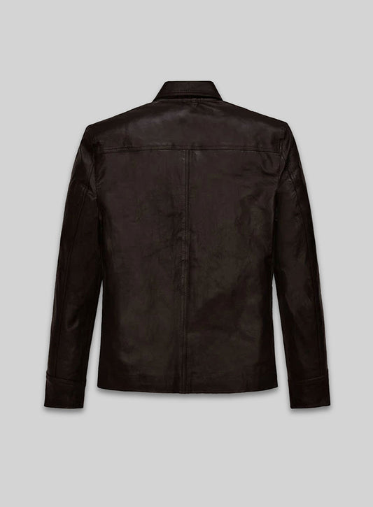 Leather Shirt Jacket #129