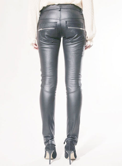 Leather Biker Jeans - Style #506 - LeatherCult