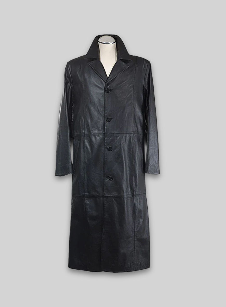 Leather Long Coat #201