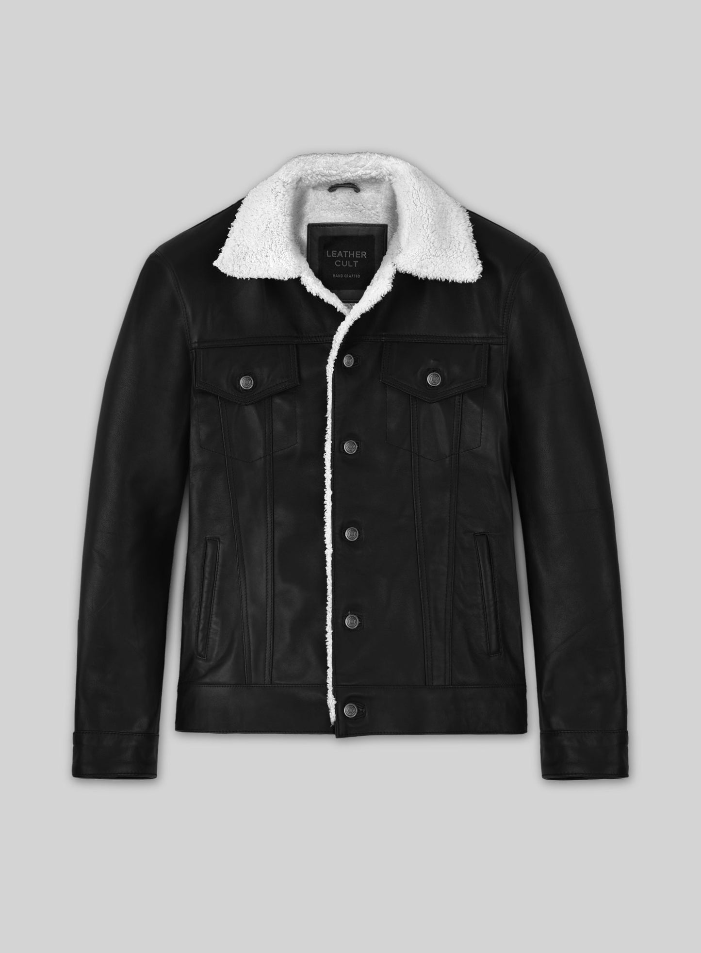 Leather Sherpa Jacket
