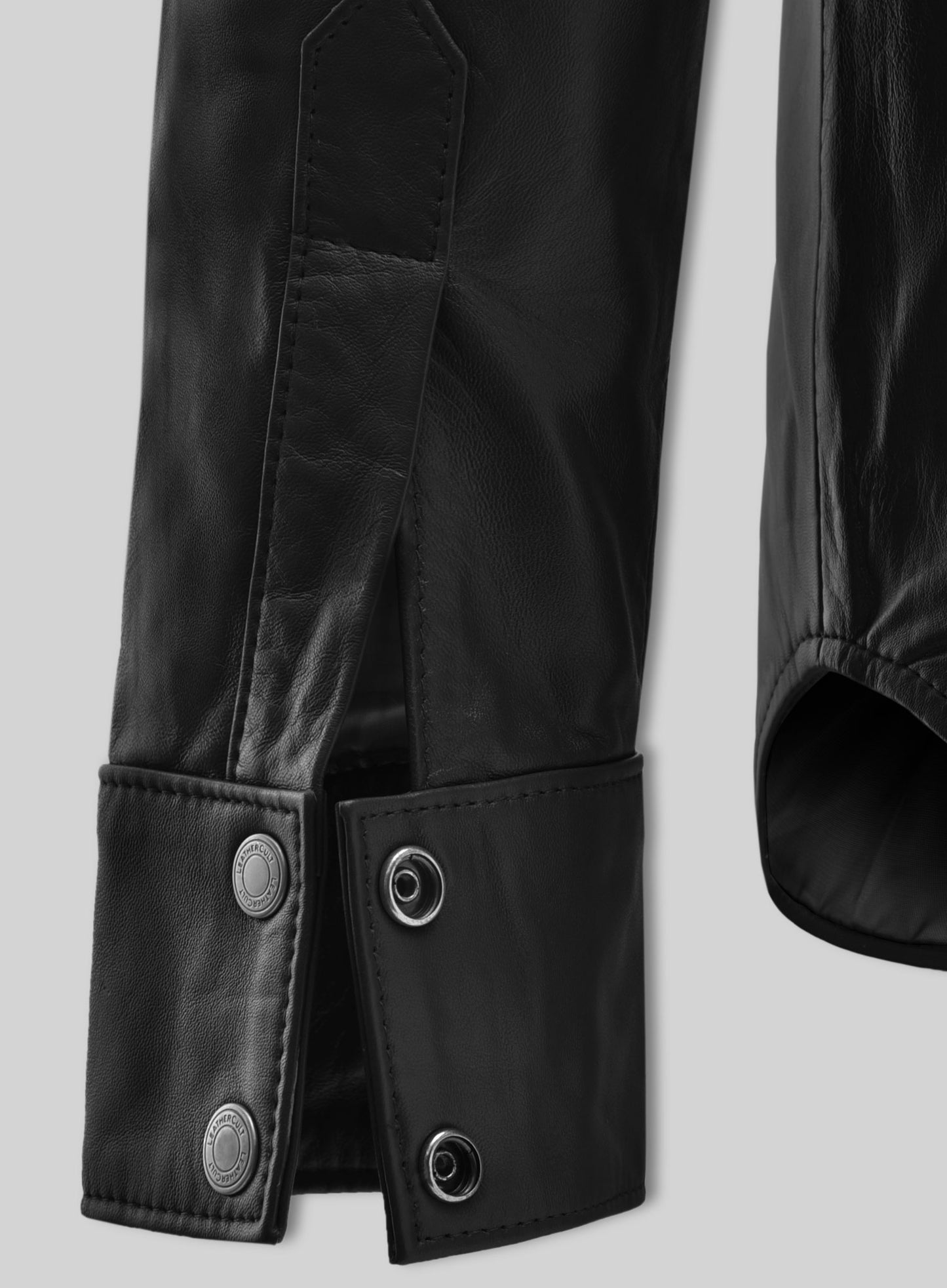 Leather Shirt Jacket - #1S