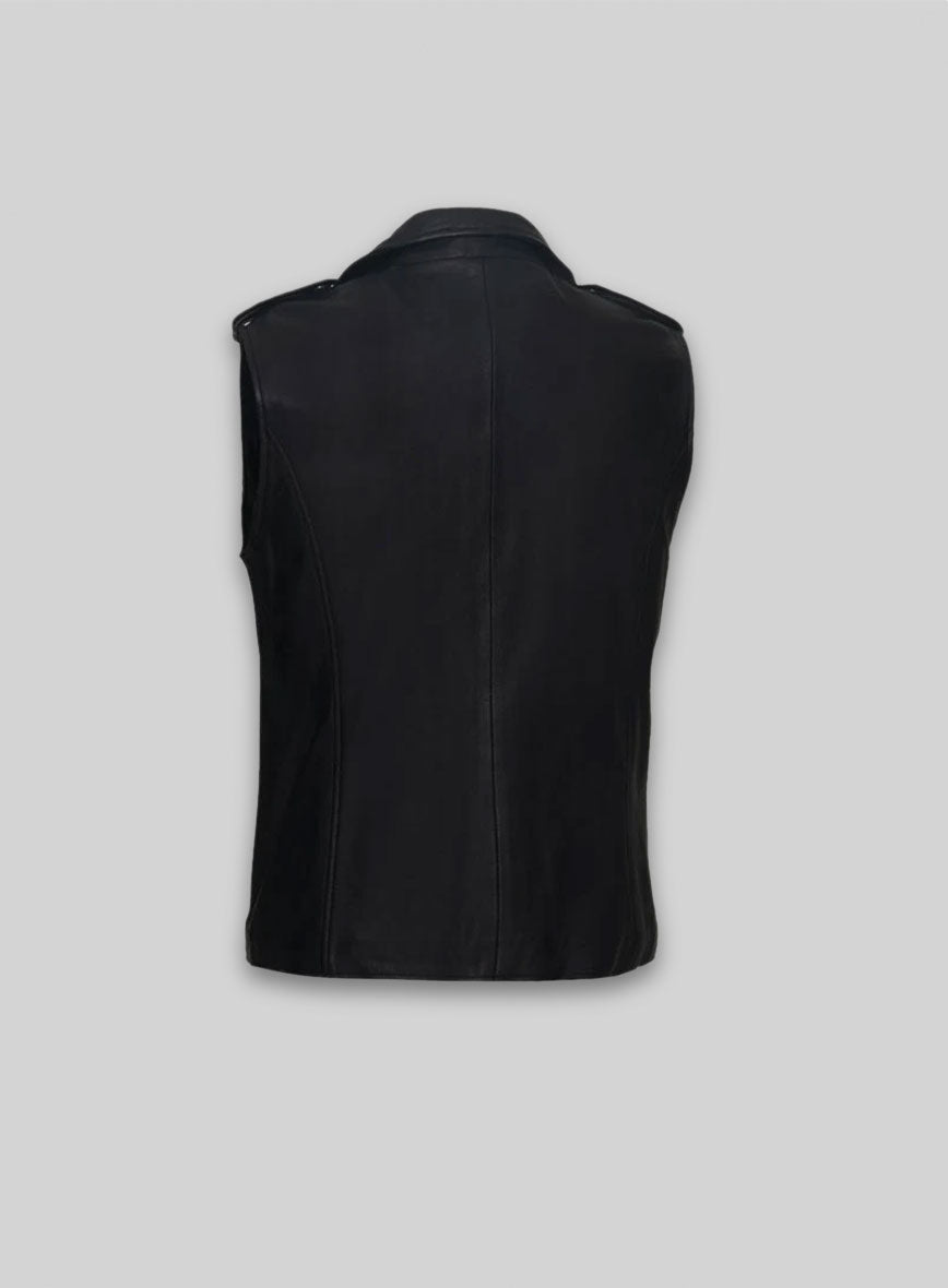 Leather Biker Vest # 349
