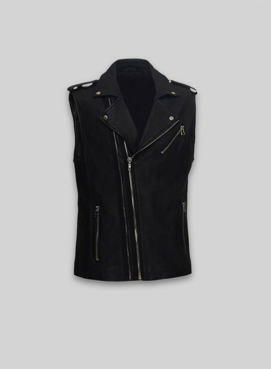 Leather Biker Vest # 349