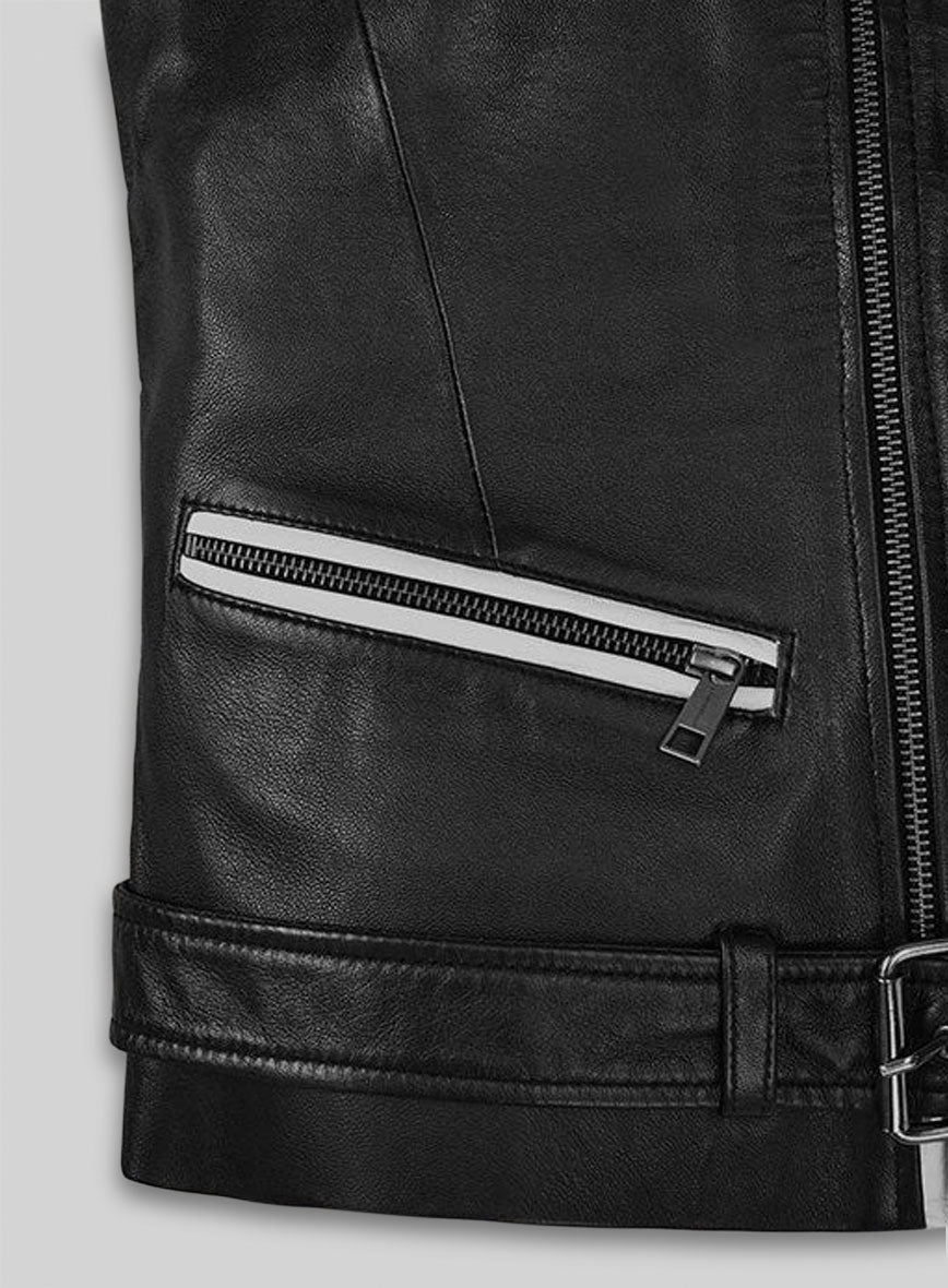 Leather Biker Vest # 345