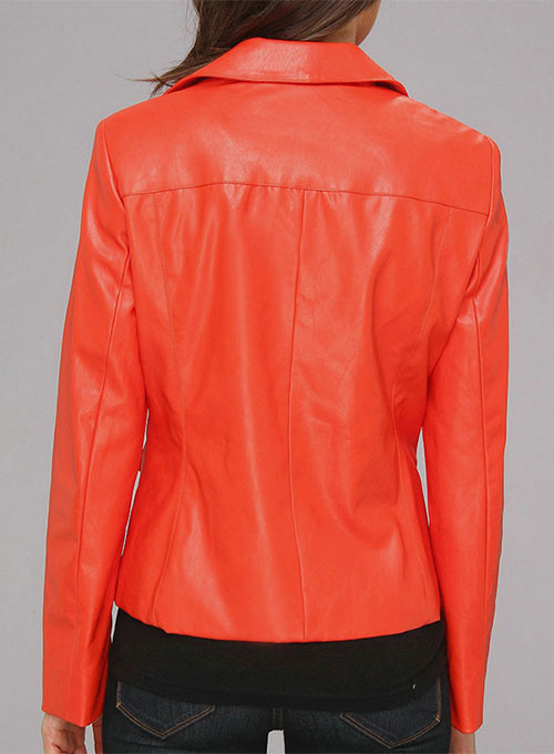 Leather Biker Jacket # 530 - LeatherCult