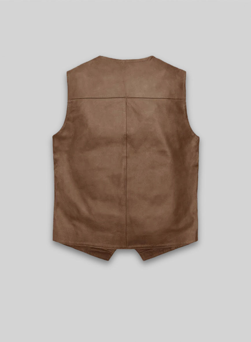Leather Vest # 338