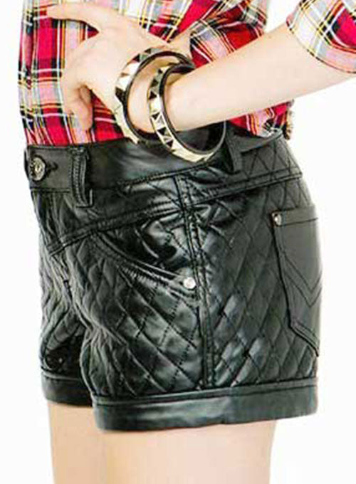 Leather Cargo Shorts Style # 376 - LeatherCult