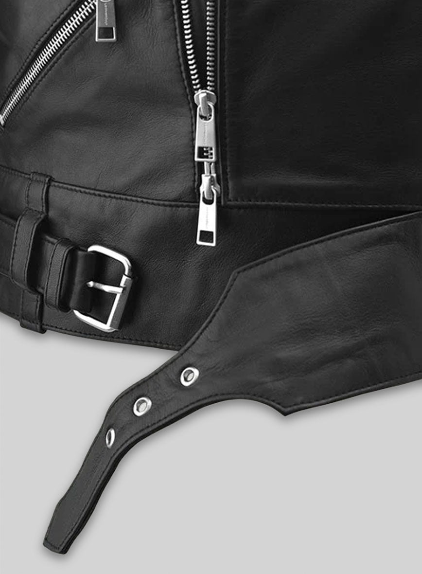 Leather Biker Vest # 331