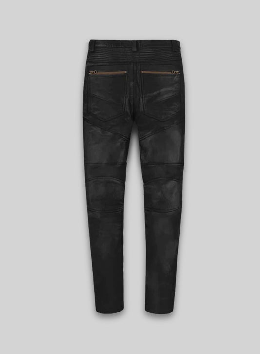 Leather Biker Jeans - Style # 512