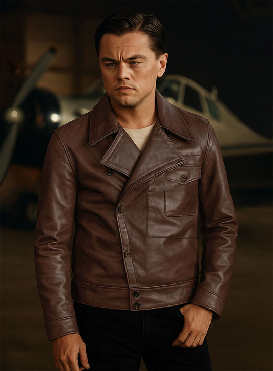 Leonardo DiCaprio The Aviator Leather Jacket
