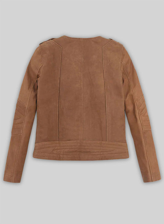 Light Vintage Tan Hide Leather Jacket # 220