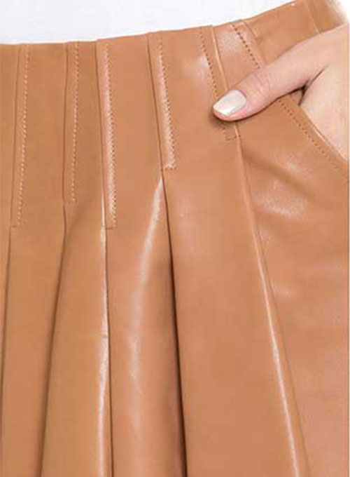 Limelight Flare Leather Skirt - # 462 - LeatherCult