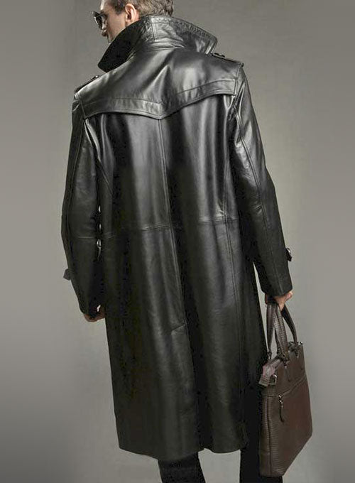 Leather Long Coat #205 - LeatherCult
