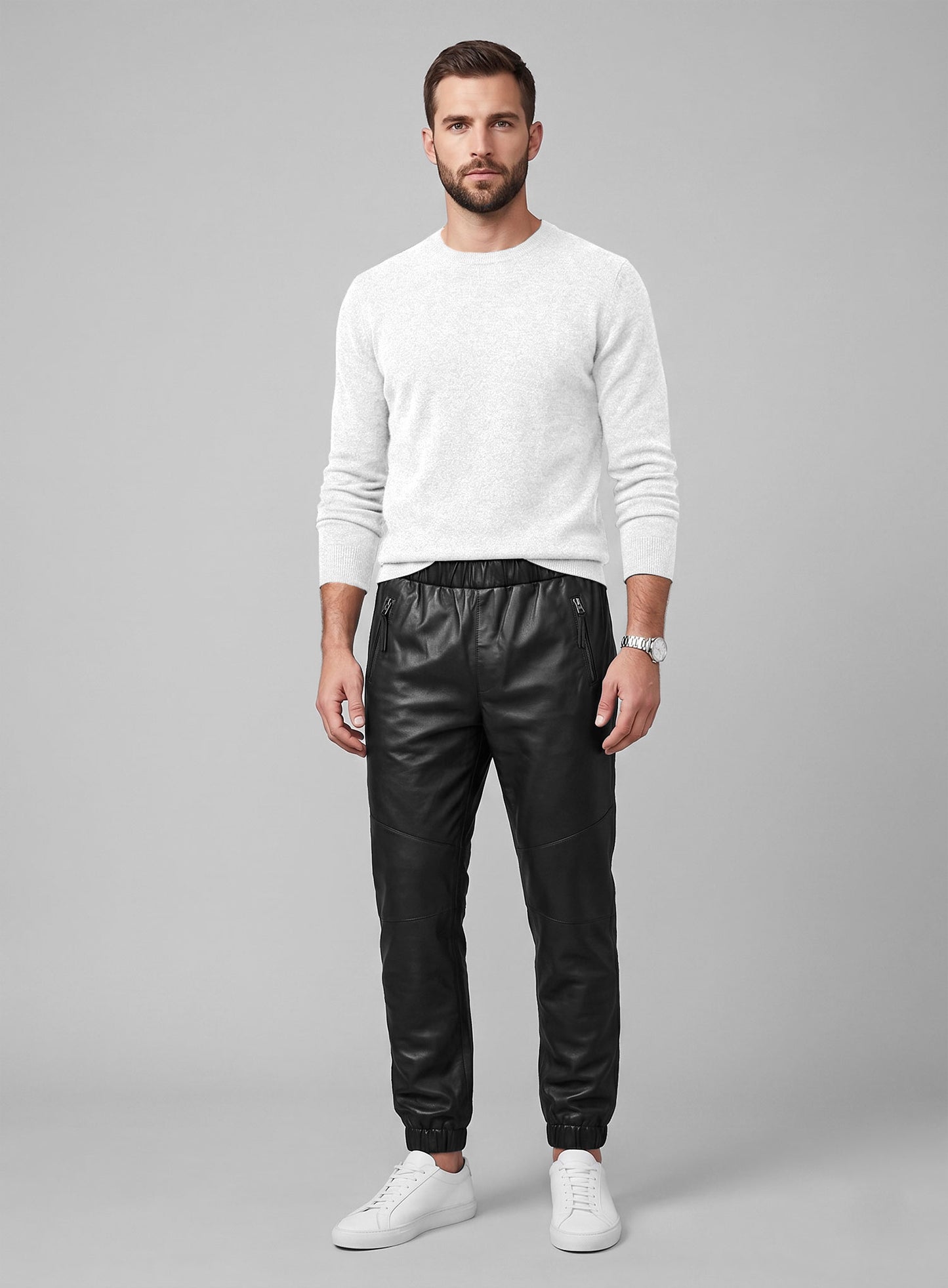 Lushfit Leather Joggers